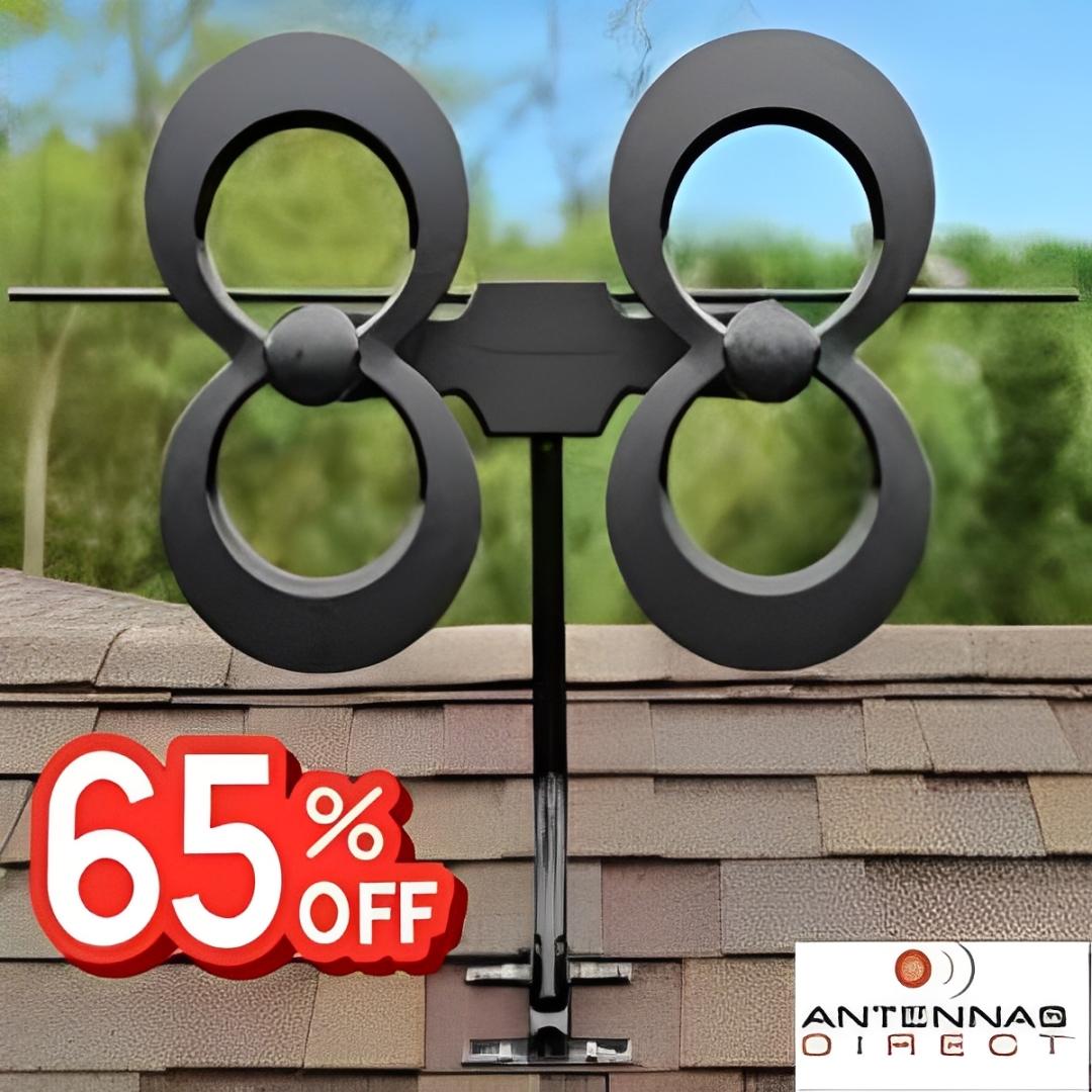 ClearStream 2MAX HD TV Antenna with indoor and outdoor mounting options