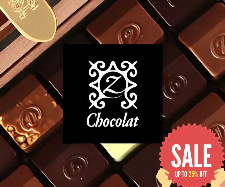 Premium dark chocolate truffles in an elegant box