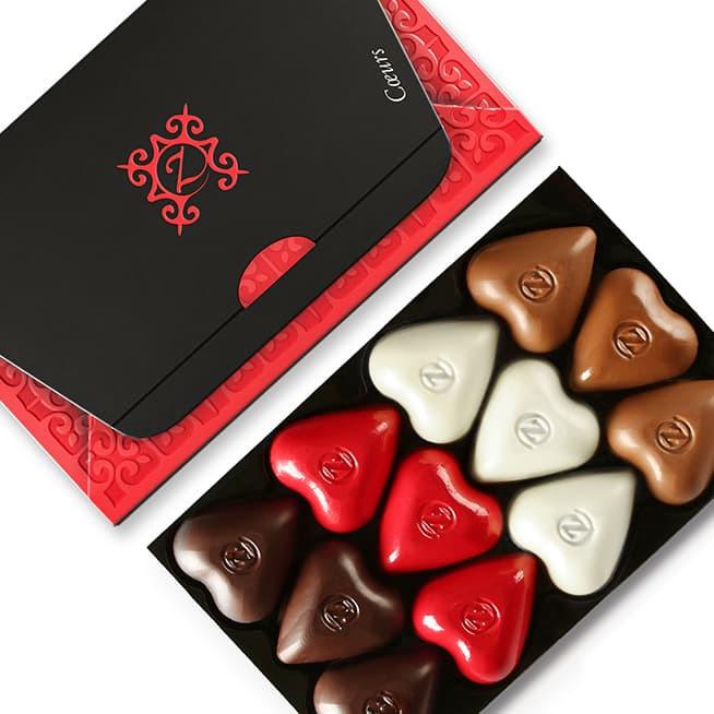 Elegant birthday chocolate gift box from zChocolat