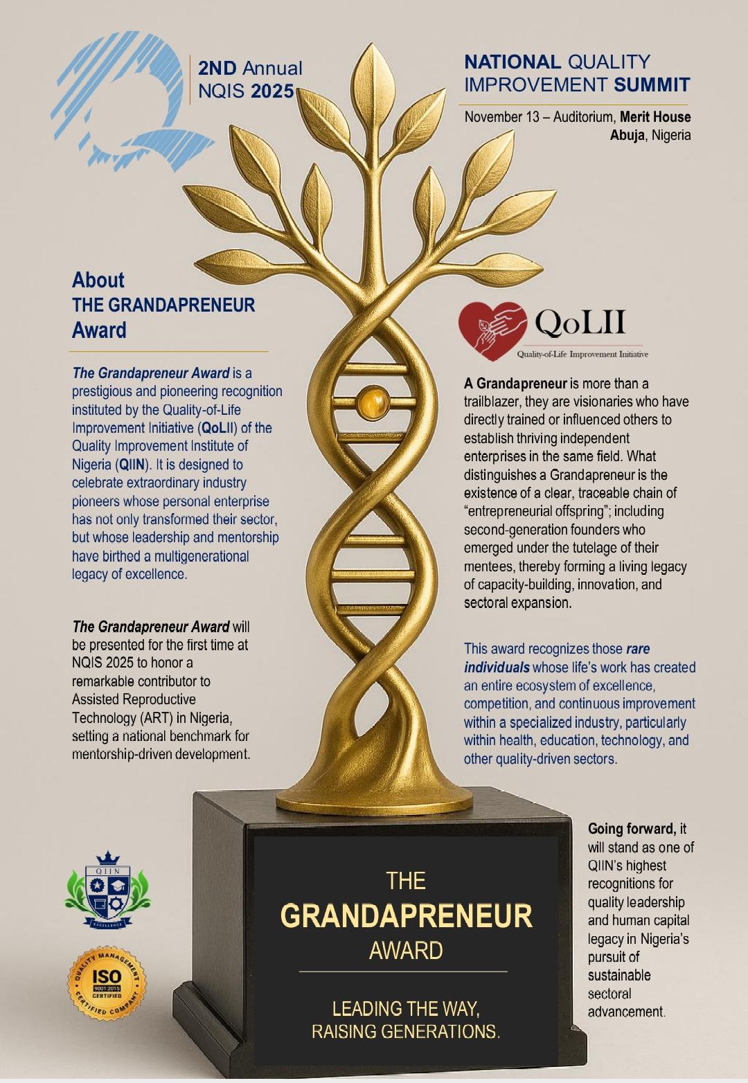 Grandapreneur Award